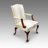 Pair of Gainsborough style chairs at angle