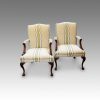 Pair of Gainsborough style chairs detail