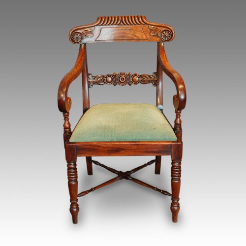 Regency dining chairs set of 8 armchair