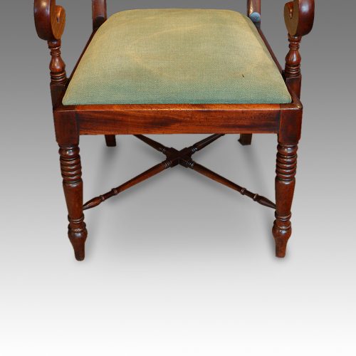 Regency dining chairs set of 8 front