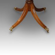 Regency style one leaf twin pillar dining table base detail