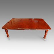 Victorian mahogany extending dining table
