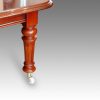 Victorian mahogany extending dining table leg
