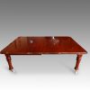 Victorian mahogany extending dining table side