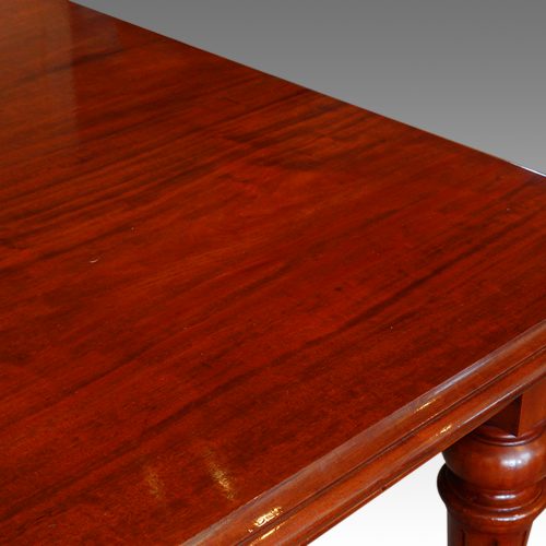 Victorian mahogany extending dining table timber