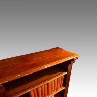 Victorian mahogany open bookcase top