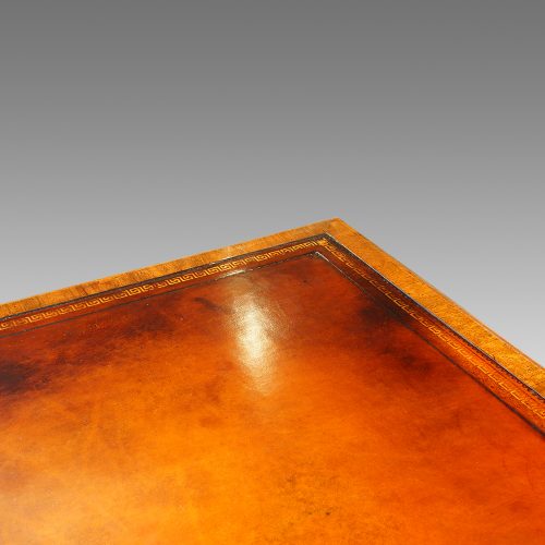 Victorian mahogany partners desk leather writingsurface