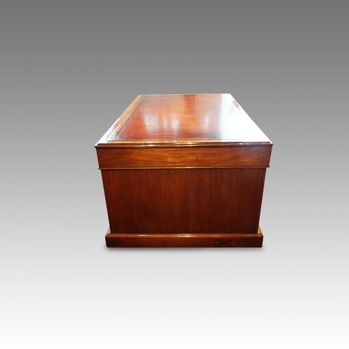 Victorian mahogany partners desk side