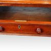 Victorian mahogany writing table drawer interior
