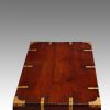 Victorian teak campaign trunk top