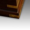 Victorian teak small campaign trunk plinth