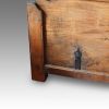 Antique hardwood merchants chest base detail