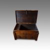 Antique hardwood merchants chest interior