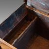 Antique hardwood merchants chest interior valuables section