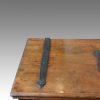 Antique hardwood merchants chest top strap