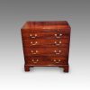 George III mahogany caddytop chest
