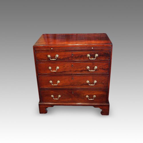 George III mahogany caddytop chest
