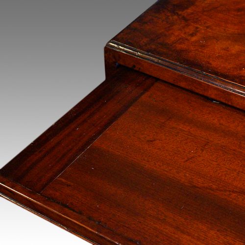 George III mahogany caddy top chest slide detail