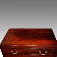 George III mahogany caddy top chest top