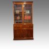 George III mahogany secretaire bookcase