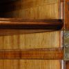 George III mahogany secretaire bookcase adjustable shelves