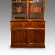 George III mahogany secretaire bookcase base