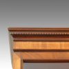 George III mahogany secretaire bookcase cornice