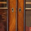 George III mahogany secretaire bookcase door locks