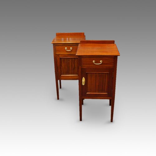 Front of bedside cabinets