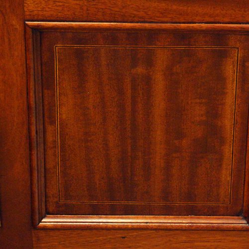 Detail of panel door with inlay