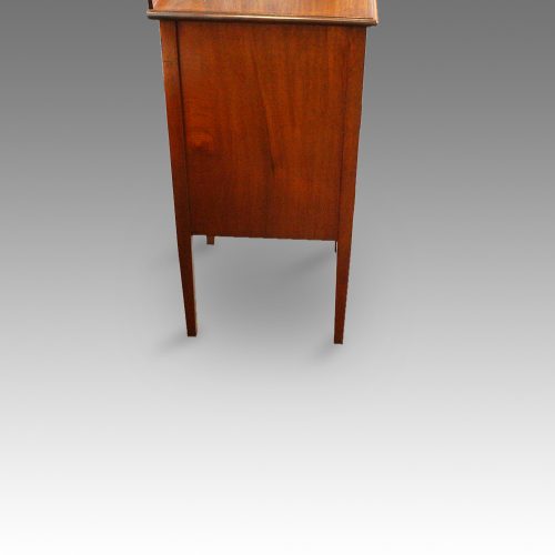 Pair of Edwardian mahogany bedside cabinets side
