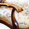 Pair of Walnut George I style armchairs arm