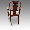Pair of Walnut George I style armchairs rear view