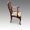 Pair of Walnut George I style armchairs side view