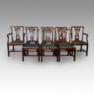 Set of 8 Chippendale style chairs