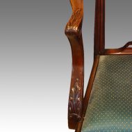 Set of 8 Chippendale style chairs arm detail