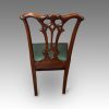 Set of 8 Chippendale style chairs rear
