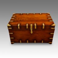 Victorian brass bound miltary chest
