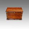 Victorian brass bound teak trunk