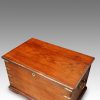 Victorian brass bound teak trunk top