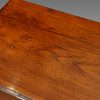 Victorian brass bound teak trunk top detail