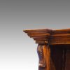 Victorian oak library bookcase applied carving