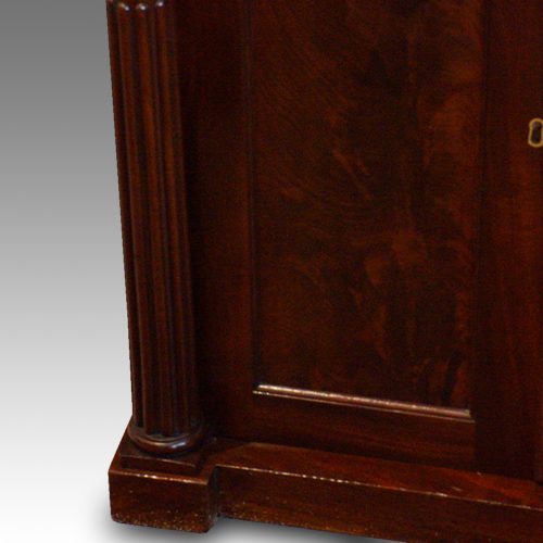 William IV mahogany side cabinet column