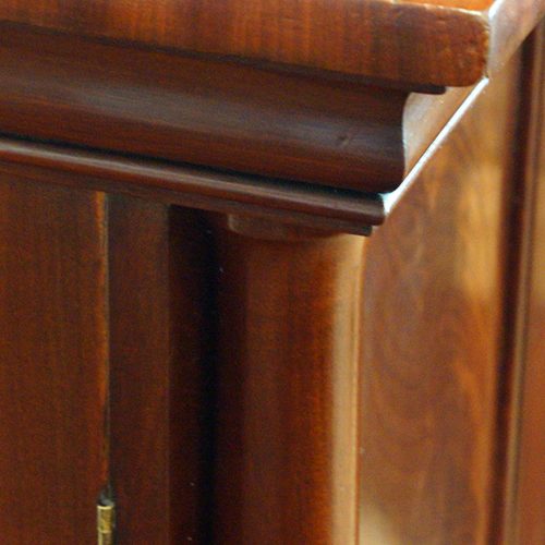 William IV mahogany side cabinet frieze