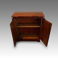 William IV mahogany side cabinet interior