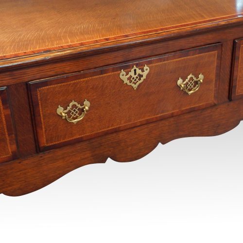 Antique oak dresser base drawer