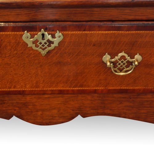 Antique oak dresser base skirt