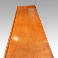 Antique oak dresser base top view