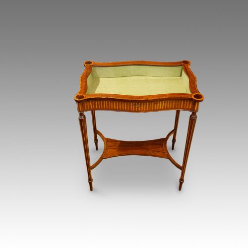 Edwardian inlaid curio table