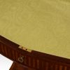 Edwardian inlaid curio table lining